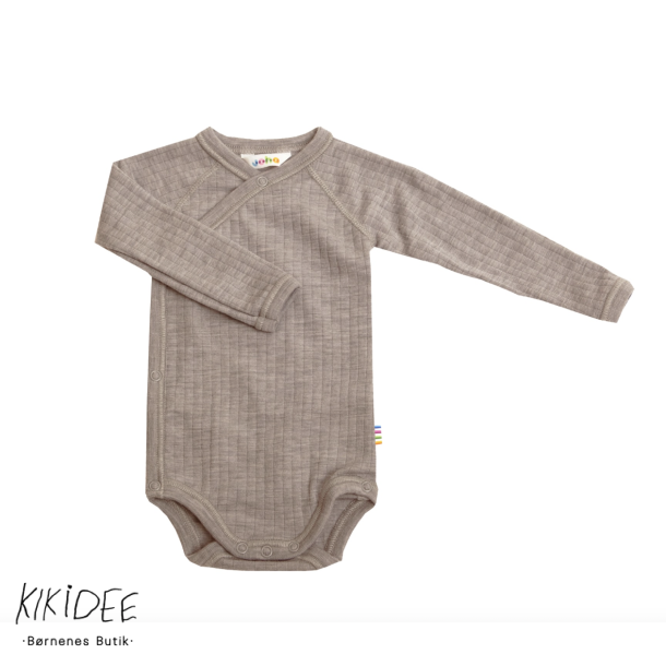 Joha Uld Rib Sl-om Body - Sesame melange