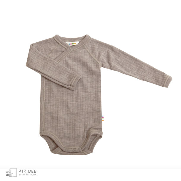 Joha Uld Rib Sl-om Body - Sesame melange