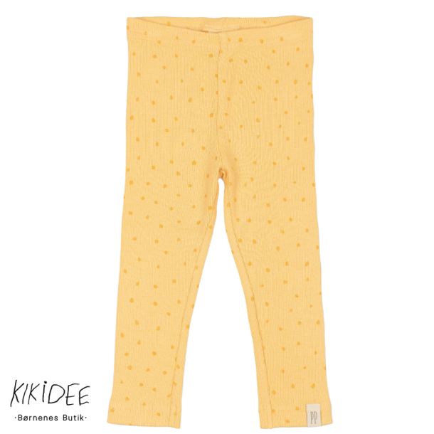 Petit Piao Leggings Dot - Yellow sun