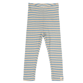 Petit Piao Leggings Striped - Allure Blue/Dark Off White