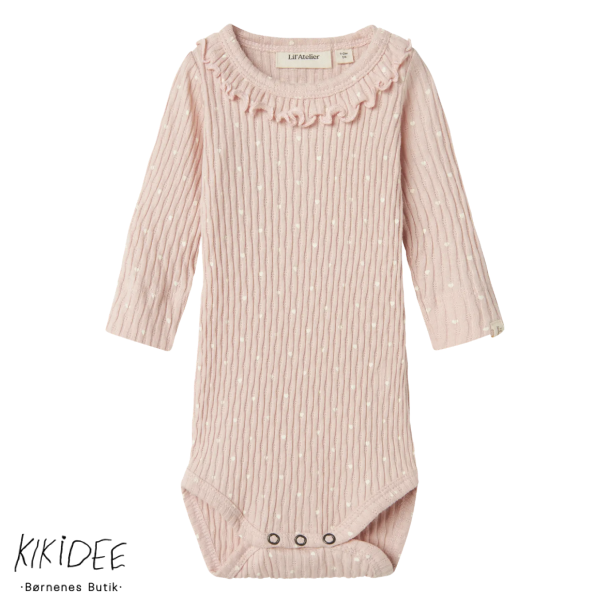 Lil Atelier Body m. Hjerter - Peach Whip