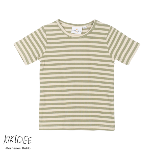 The New Fro T-shirt - Tea Striped