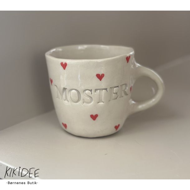 Keramik Kop - Moster m. Hjerter
