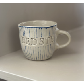 Keramik Kop - Bedste m. Tynd Bl� Strib