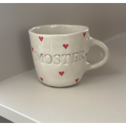 Keramik Kop - Moster m. Hjerter
