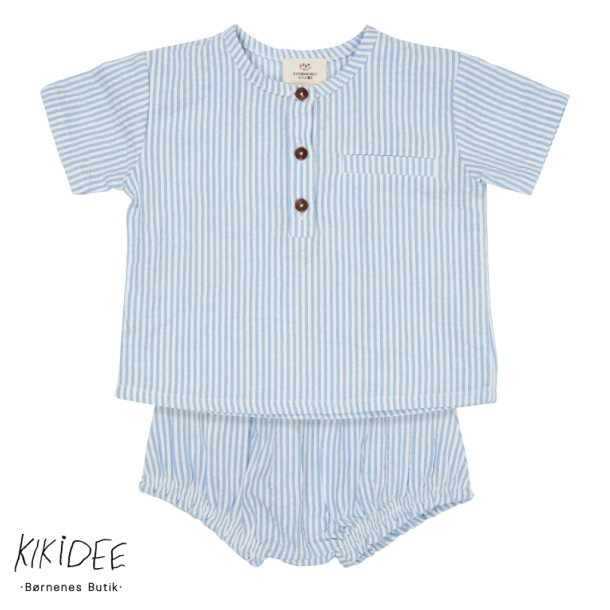 Copenhagen Colors Baby St - Sky blue/cream stripe 