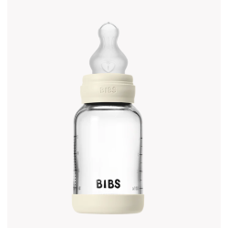 Bibs Glas Sutteflaske 120ml  Ivory