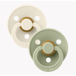 Bibs Colour 2-Pack str. 2 - Ivory/Sage