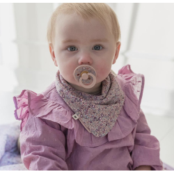 BIBS x LIBERTY Savlesmk  Chamomile Lawn Violet Sky