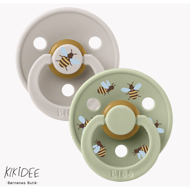   Bibs Studio Colour 2-Pack Bumblebee Size 2 - Mushroom/Sage