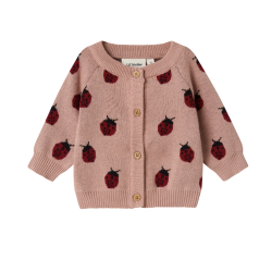 Lil' Atelier Lulio Strik Cardigan - Misty rose