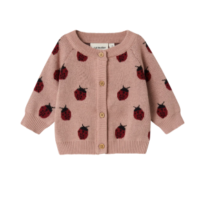 Lil' Atelier Lulio Strik Cardigan - Misty rose