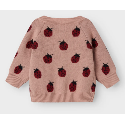 Lil' Atelier Lulio Strik Cardigan - Misty rose
