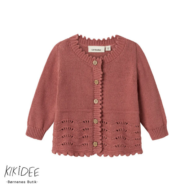 Lil' Atelier Lola Cardigan - Withered rose
