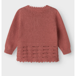 Lil' Atelier Lola Cardigan - Withered rose