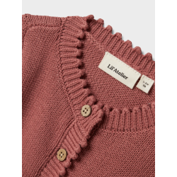 Lil' Atelier Lola Cardigan - Withered rose