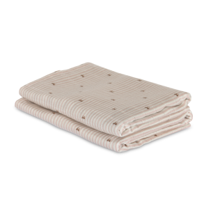 Nuuroo Josefine Bambus Stofble 2-pak - Stripe Bow