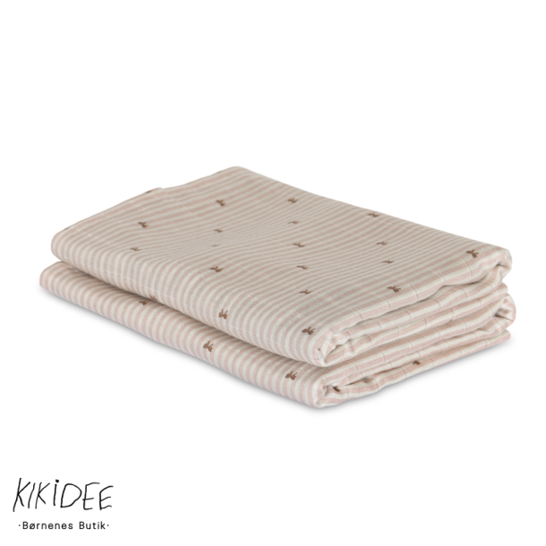 Nuuroo Josefine Bambus Stofble 2-pak - Stripe Bow