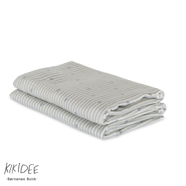 Nuuroo Josefine Bambus Stofble 2-pak - Stribe anchor 