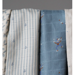 Nuuroo Josefine Bambus Stofble 2-pak - Stribe anchor 