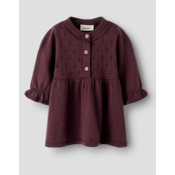 Lil' Atelier Strik Kjole - Catawba Grape