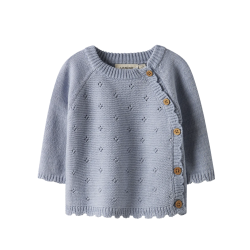 Lil' Atelier Strik Cardigan - Zen blue 