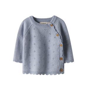 Lil' Atelier Strik Cardigan - Zen blue 