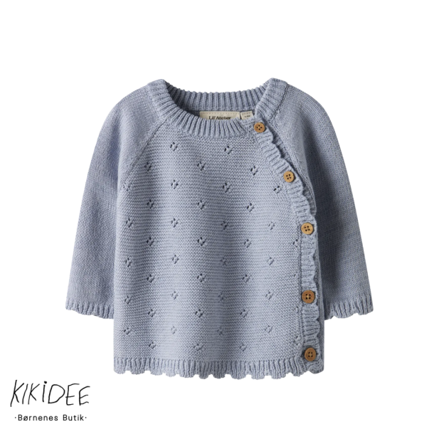 Lil' Atelier Strik Cardigan - Zen blue 
