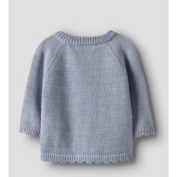 Lil' Atelier Strik Cardigan - Zen blue 