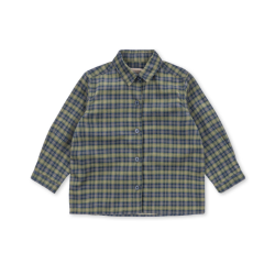 Konges Sl�jd Cara Skjorte - Laurel blue check