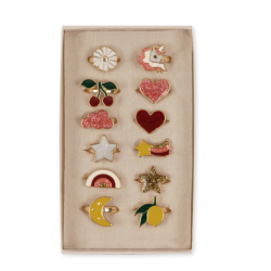 Konges Sl�jd Ringe 12-Pak - Multi Color