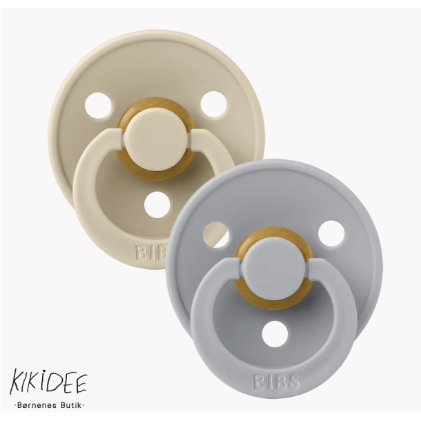 Bibs Colour 2-Pak Str. 1 - Vanilla/Cloud