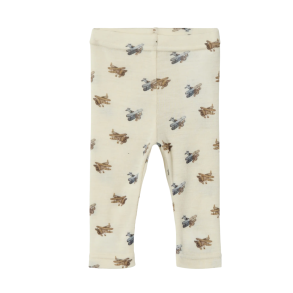 Lil' Atelier Nula Uld Leggings - Turtledove Melange