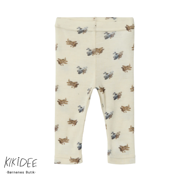 Lil' Atelier Nula Uld Leggings - Turtledove Melange