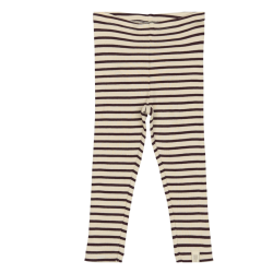 Petit Piao Leggings - Dark grape/off white 