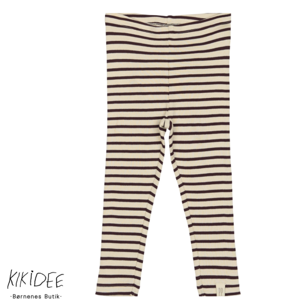 Petit Piao Leggings - Dark grape/off white 