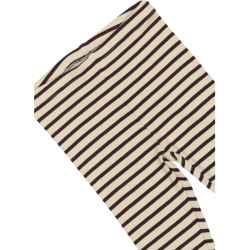 Petit Piao Leggings - Dark grape/off white 