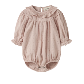 Lil' Atelier Romper - Peach whip 