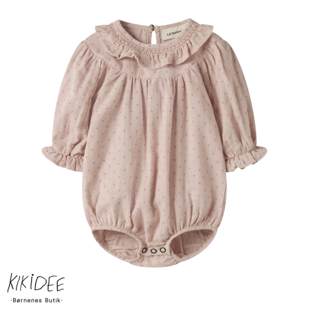 Lil' Atelier Romper - Peach whip 