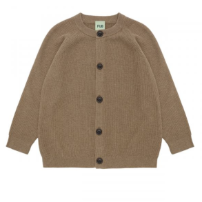 FUB Rib Cardigan - Camel melange 