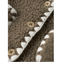 Lil' Atelier Loose Teddy Vest - Shitake