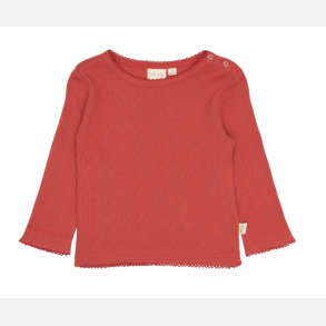 Petit Piao Pointelle Bluse - Molten lava 