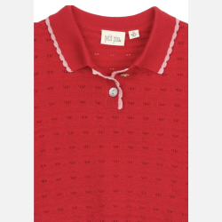 Petit Piao Erna Pointelle Strik - Cinnabar 