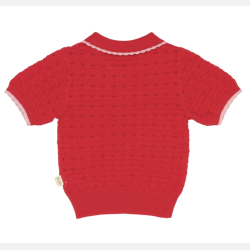 Petit Piao Erna Pointelle Strik - Cinnabar 