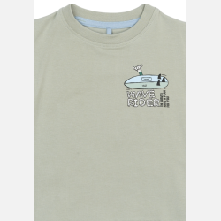 The New Stuart T-shirt - Aqua grey
