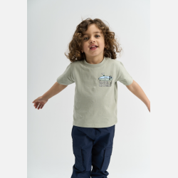 The New Stuart T-shirt - Aqua grey