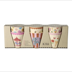 Rice Melamine Kopper Small 6pak - Fun Fair Pink 