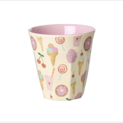 Rice Melamine Kopper Small 6pak - Fun Fair Pink 