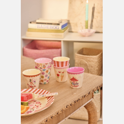 Rice Melamine Kopper Small 6pak - Fun Fair Pink 