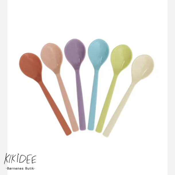 Rice Melamin Ske s�t af 6 stk. - Multifarvet 